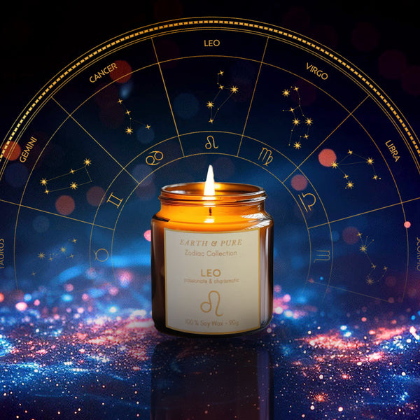 Earth & Pure｜Leo - 獅子座｜フレグランスキャンドル｜ソイワックス